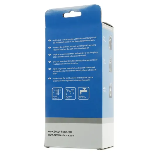 Filtro higiénico HEPA Alapure para aspiradora, compatible con los modelos Siemens BBZ154HF / VSZ5 / BSGL5