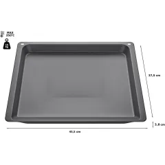 Bandeja para asar esmaltada Alapure, compatible con Bosch 11029049
