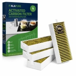 Alapure CleanAir Anti-Vis, compatible con Constructa 17007505 / 17004796 / 17006669 / CZ9VRCR0 / CV430235 / CV431235. Filtro de carbón