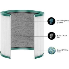 Filtro HEPA de Alapure compatible con Dyson TP03 / TP02 / TP01 / BP01 / 967089-17