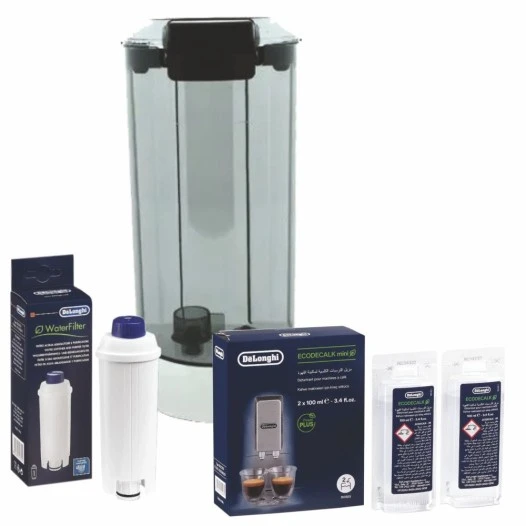 Kit de mantenimiento para cafetera Smeg: depósito de agua + filtro de agua + descalcificador 5513200359