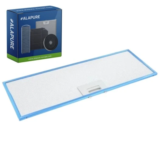 Filtro metálico Alapure compatible con AEG 4055318085, 456 x 159,5 mm