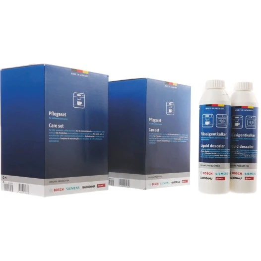 Kit de mantenimiento de Siemens para cafetera: pastillas de limpieza + descalcificador 00312267