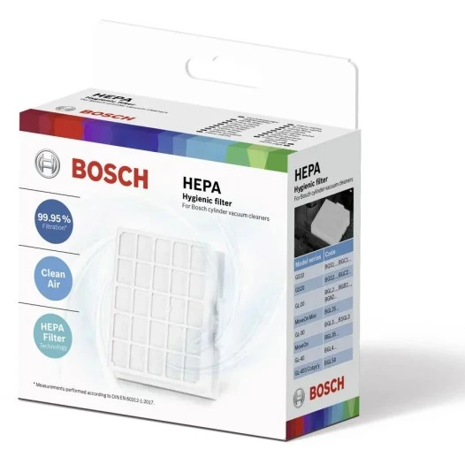 Filtro higiénico de alta potencia Bosch 17008985