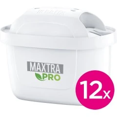 Jarra filtrante Brita Marella Cool de 2,4 l + 12 filtros de agua Maxtra Pro All-in-1, color blanco