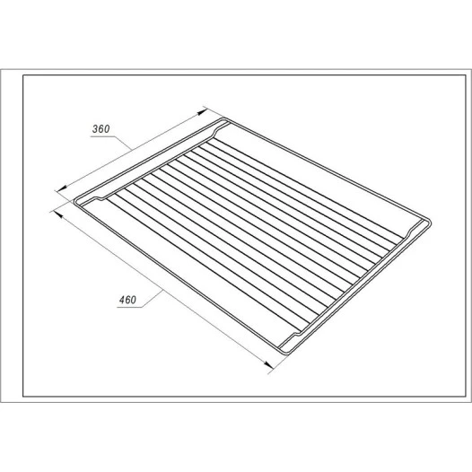 Rejilla para el horno Alapure, apta para Beko, 460 x 360 mm / 240440219 / 240440155