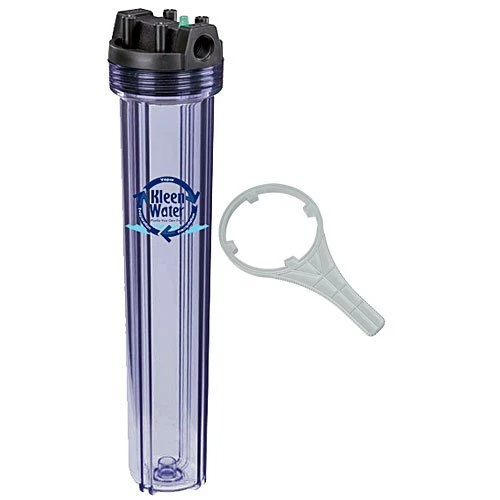 Juego de cartuchos filtrantes transparentes de 20 pulgadas, 2 piezas
