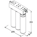 Sistema de filtrado de agua empotrable FT-line 3 sin carbón con plata
