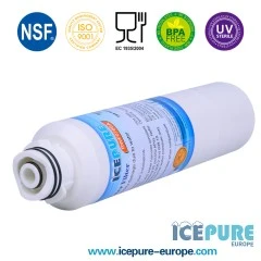 Filtro de agua Icepure compatible con EcoAqua EFF-6027A / Doble junta tórica