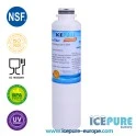Filtro de agua Icepure compatible con EcoAqua EFF-6027A / Doble junta tórica