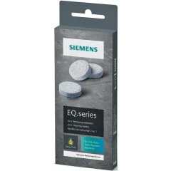 Pastillas de limpieza 2 en 1 de la serie EQ de Siemens TZ80001A / 00312097