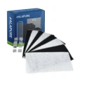 Filtro de carbón Alapure compatible con Atag ACC923 (4 uds.)