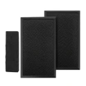 Alapure compatible con Pelgrim Juego de filtros de carbón activo Longlife IKR3084F / IKR3093 (3 uds.)