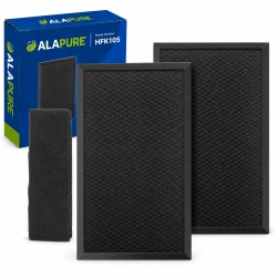 Alapure compatible con Pelgrim Juego de filtros de carbón activo Longlife IKR3084F / IKR3093 (3 uds.)