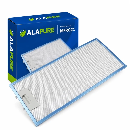 Filtro metálico Alapure compatible con Atag 88013604 / 400058, 470 x 182 mm