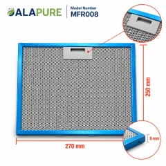 Filtro metálico Alapure compatible con Inventum 40600900005, 270 x 250 mm