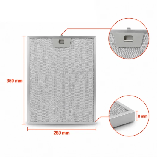 Filtro metálico Bosch 12005749 350 x 280 x 8 mm