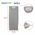 Filtro metálico Alapure compatible con Pelgrim 401468 / 89001193 468 x 183 x 7 mm