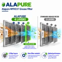 Filtro metálico Alapure compatible con Klarstein 10034871, 257 x 338 mm