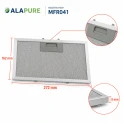 Filtro metálico Alapure compatible con Klarstein 10034877, 272 x 162 mm