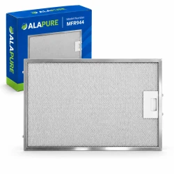 Alapure MFR944, compatible con el filtro metálico de Miele 8270321, 375 x 280,5 x 9