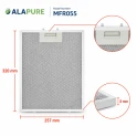 Filtro metálico Alapure compatible con Pelgrim 18831 / 88017203 318 x 258 x 8 mm