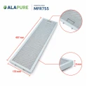 Filtro metálico Alapure compatible con Electrolux 50287156009, 497 x 170 mm