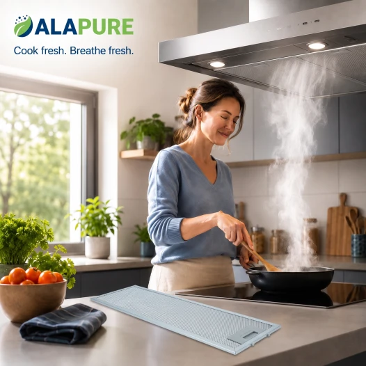 Filtro metálico Alapure compatible con Electrolux 50287156009, 497 x 170 mm