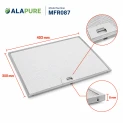 Filtro metálico Alapure compatible con Electrolux 50287544006, 403 x 300 x 8 mm