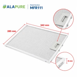 Filtro metálico Alapure compatible con Arthur Martin 80877665 342 x 285 x 8 mm