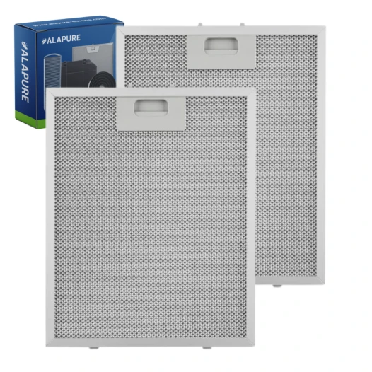 Filtro metálico Alapure compatible con Klarstein 10030465, 260 x 230 mm