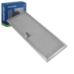 Filtro metálico Alapure compatible con Novy 563-8020A / 609014, 387 x 153 x 10 mm