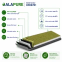 Filtro de carbón Alapure CleanAir Plus compatible con Bosch 11041790 / DWZ0AK0A0