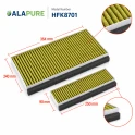 Filtro de carbón Alapure CleanAir Plus compatible con Bosch 11041790 / DWZ0AK0A0