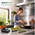 Filtro de carbón Alapure CleanAir Plus compatible con Bosch 11041790 / DWZ0AK0A0