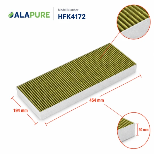 Filtro de carbón Alapure CleanAir Plus compatible con Siemens 17004086 / LZ11IXB16