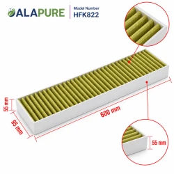 Filtro de carbón Alapure CleanAir compatible con Gaggenau CA282110 / 17000822