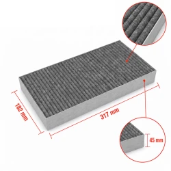 Filtro de carbón Siemens cleanAir 11018621 / AA210110 / LZ46810 / 11034172 / 11010506