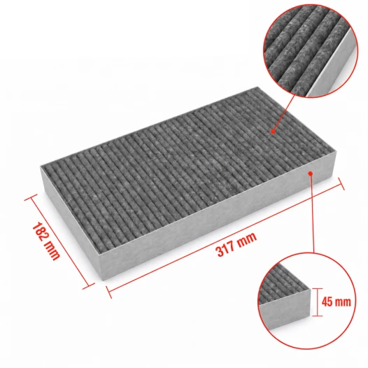 Filtro de carbón Siemens cleanAir 11018621 / AA210110 / LZ46810 / 11034172 / 11010506