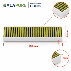 Filtro de carbón Alapure CleanAir Plus compatible con Siemens 17005507 / LZ21WWB16 (8 uds.)
