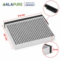 Filtro de carbón Alapure CleanAir compatible con Junker 17006795