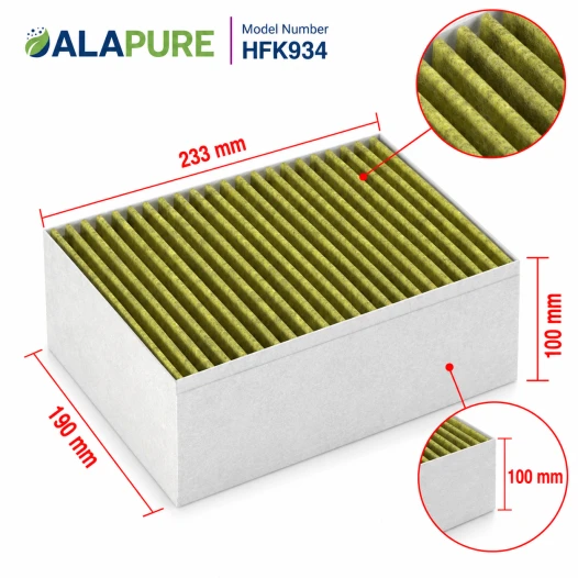 Filtro de carbón Alapure CleanAir Plus, compatible con Gaggenau 11033934