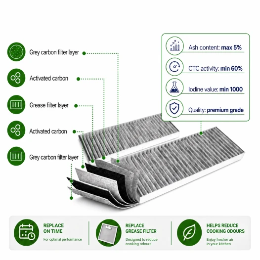 Filtro de carbón Blaupunkt AFCFCAASPC90 (2 uds.)