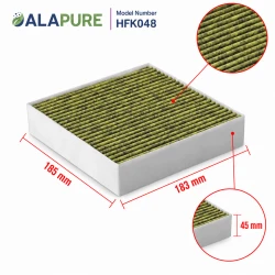 Filtro de carbón activado HEPA Alapure, compatible con Elica KIT0176157