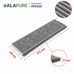 Filtro de carbón Alapure compatible con Gaggenau 11059589 / 00291106