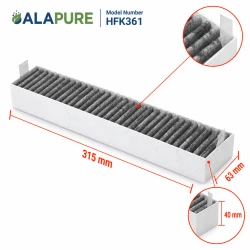 Alapure compatible con el filtro de carbón TÄCKNAN de IKEA 606.502.11