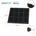 Filtro de carbón Alapure compatible con Hotpoint-Ariston C00308181 / 484000008777