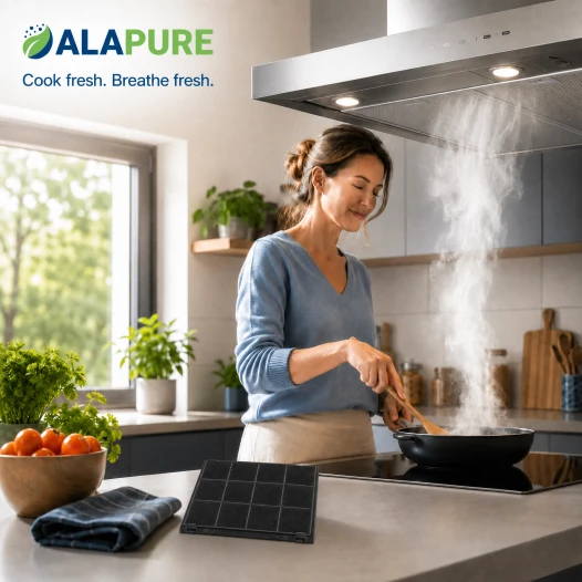 Filtro de carbón Alapure compatible con Hotpoint-Ariston C00308181 / 484000008777