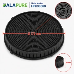 Filtro de carbón Alapure compatible con Samsung MA-CF702 / NK36M7070VS / DG81-02279A