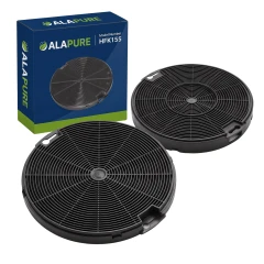 Filtro de carbón Alapure compatible con Electrolux MCFE09 / 9029800548 / EFF75 (paquete de 2)